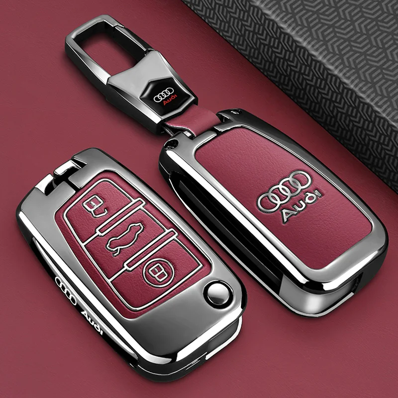 Чехол для ключей Audi Q3, новые и старые модели Q2L, автомобильный A3, складной A1, женский, A4L, мужской, A6L, посвященный Q5L, высококачественный пакет с пряжкой в виде ракушки Q7 Чехол для ключей Audi Q3, новые и старые модели Q2L, автомобильный A3, складной A1, женский, A4L, мужской, A6L, посвященный Q5L, высококачественный пакет с пряжкой в виде ракушки Q7