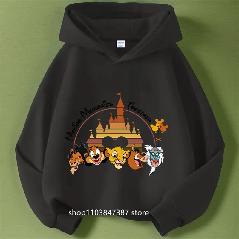 قميص العرق roi Lion Simba pour enfants, garçon et fille, sweat à capuche + pantalon en peluche Kawaii, imprimé tendance #5