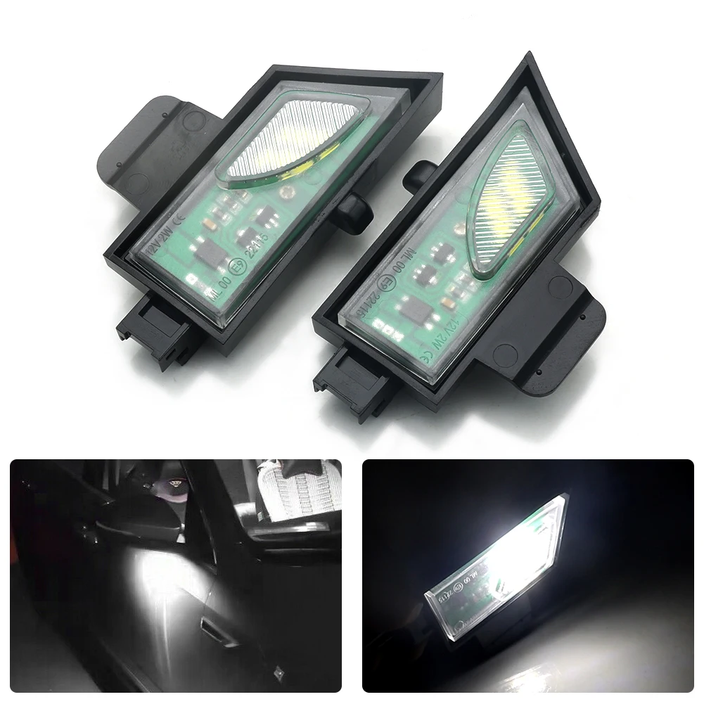 2Pcs White Car CANbus Led Under Side Mirror Puddle Light For Volkswagen Golf 7 VII MK7 Variant GTI R20 Sportsvan Touran Auto view 5
