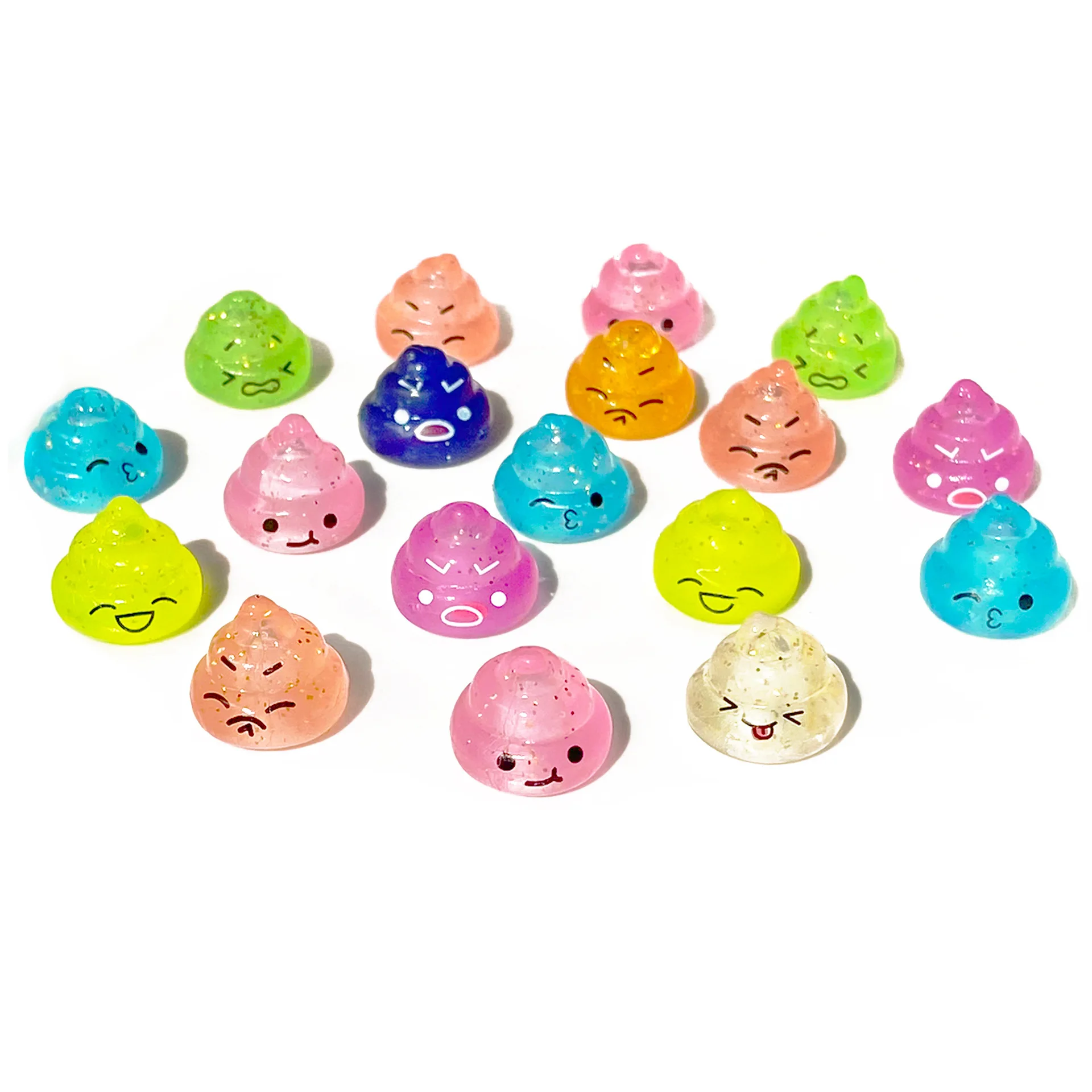 10/20/40 Uds. Macaron divertido caca maltosa Bola de presión alivio del estrés juguete sensorial para apretar alivia el autismo juego para niños regalo