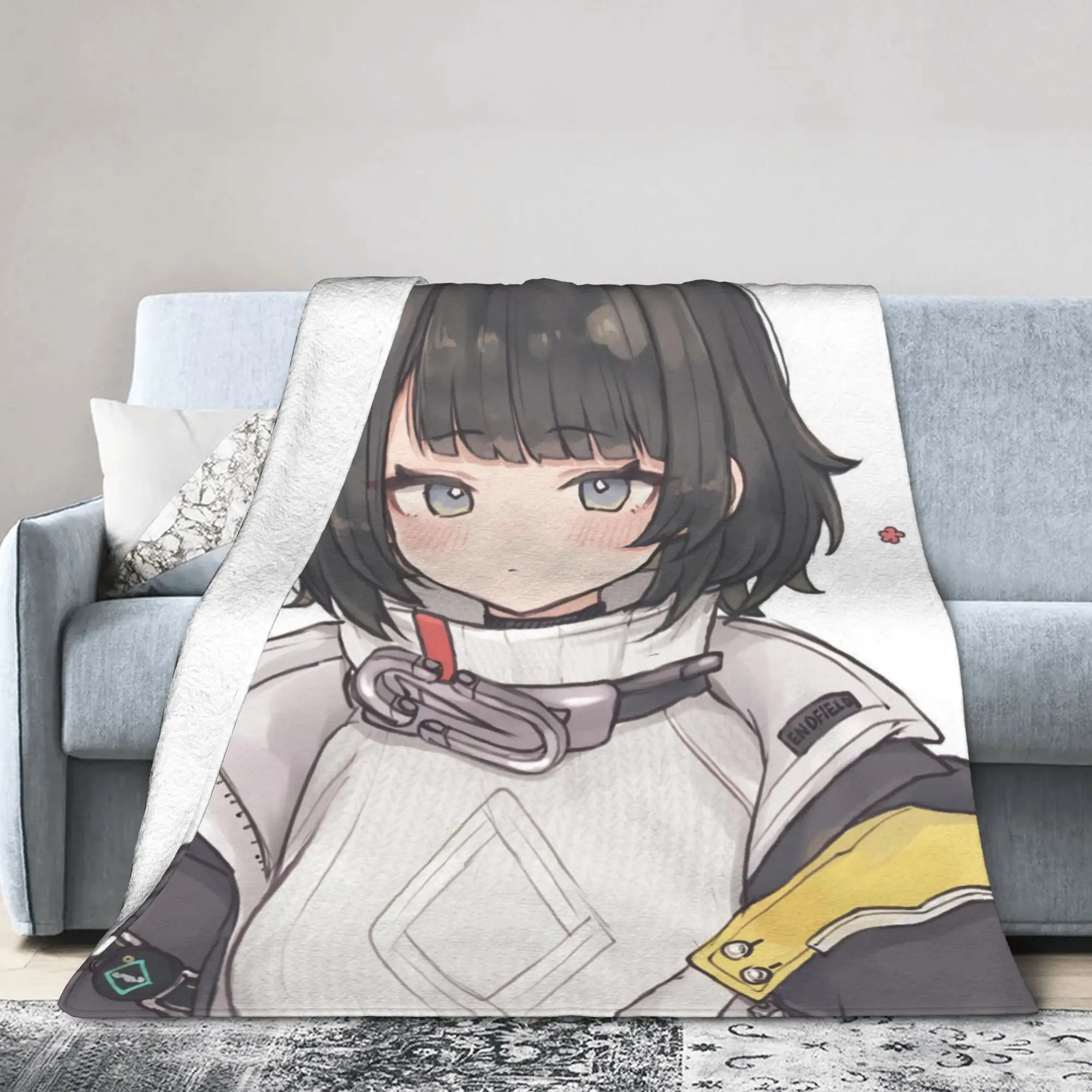 Ark-nights Endministrator Penguinistrator Gugugaga Blankets Cute Flannel Funny Breathable Bedding Throw Blanket for Home Gift