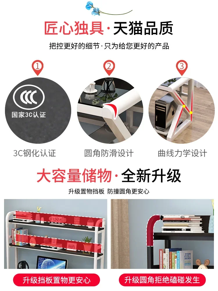 Escritorio de escritorio para computadora, dormitorio simple para el hogar, escritorio de escritura de oficina simple para estudiantes