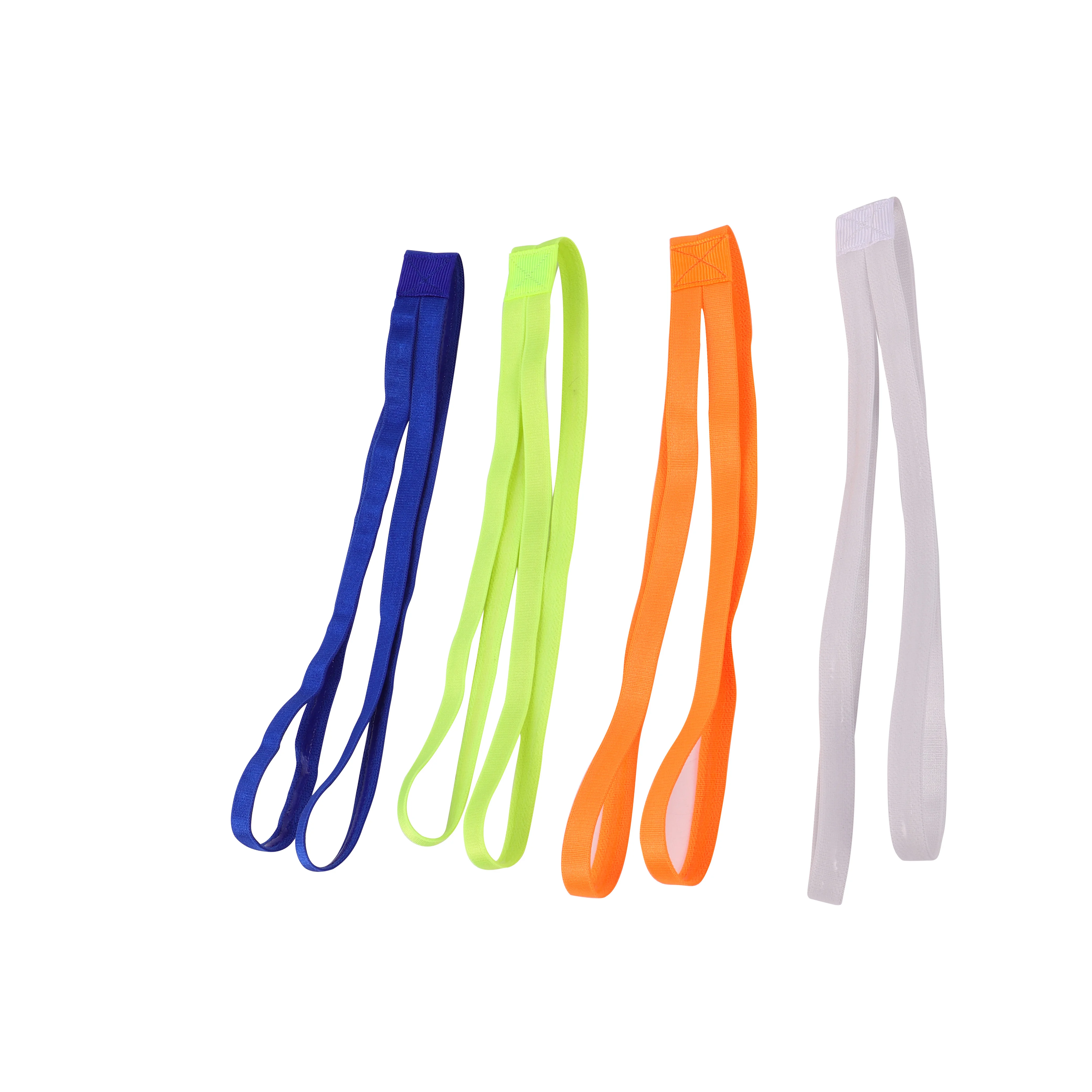 

4Pcs Anti-Slip Sports Headband Set Moisture-Wicking Yoga Hair Wrap Bright Color Fitness Band for Gym Running Workout Daily Wear