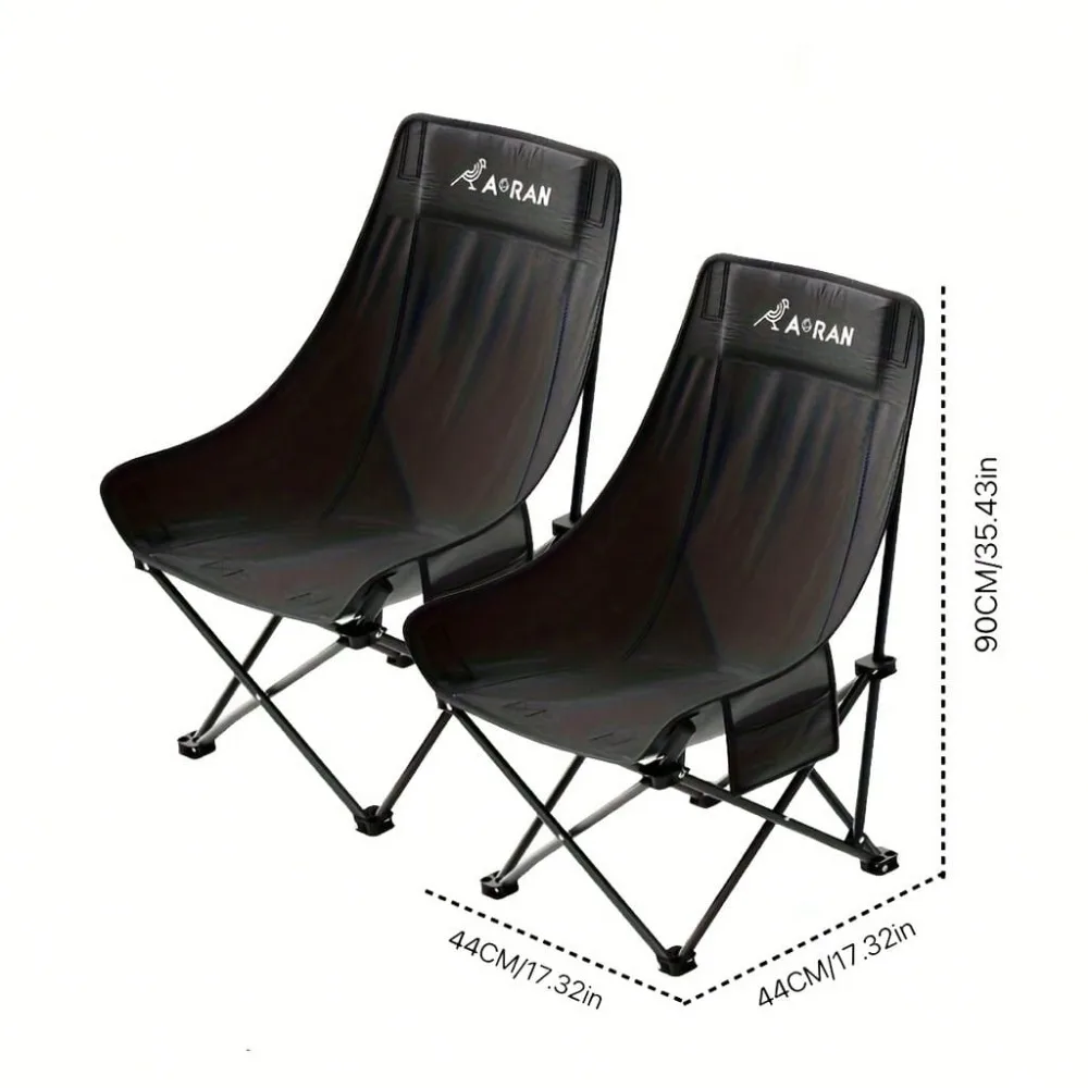 

Портативное складное кресло Aoran Moon Chair с высокой спинкой - прочный железный сплав, подходит для отдыха на природе, кемпинга и рыбалки.