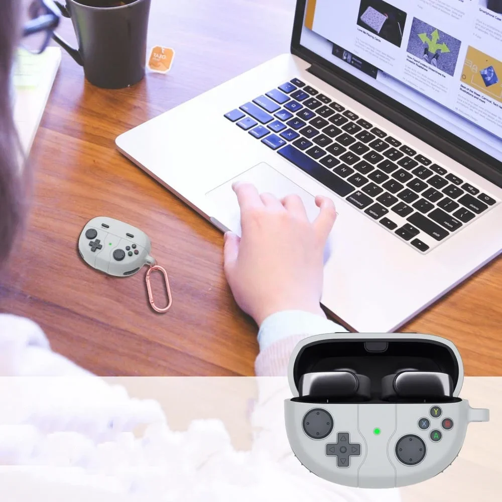 Cute Cartoon Game Console Model Earphone Case for Bose Ultra Open Earbuds Soft Silicone Headphone Charge Box Protective Case