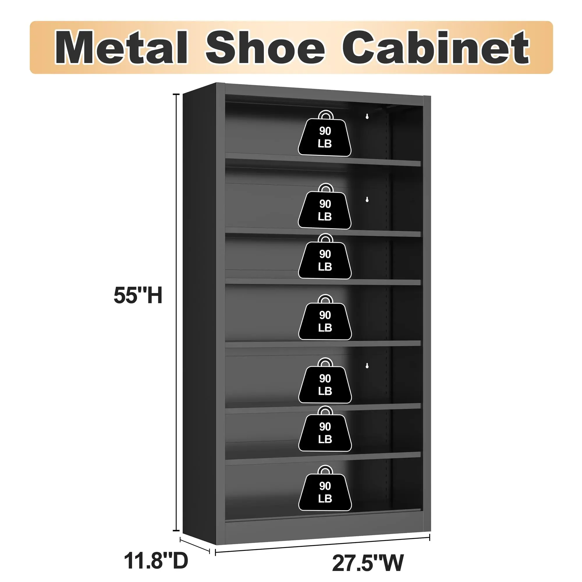 Sleek Minimalist Versatile Black Shoe Cabinet Spacious Walnut Decorative Wooden Shoe Cabinet Meuble Rangement Hallway Furniture