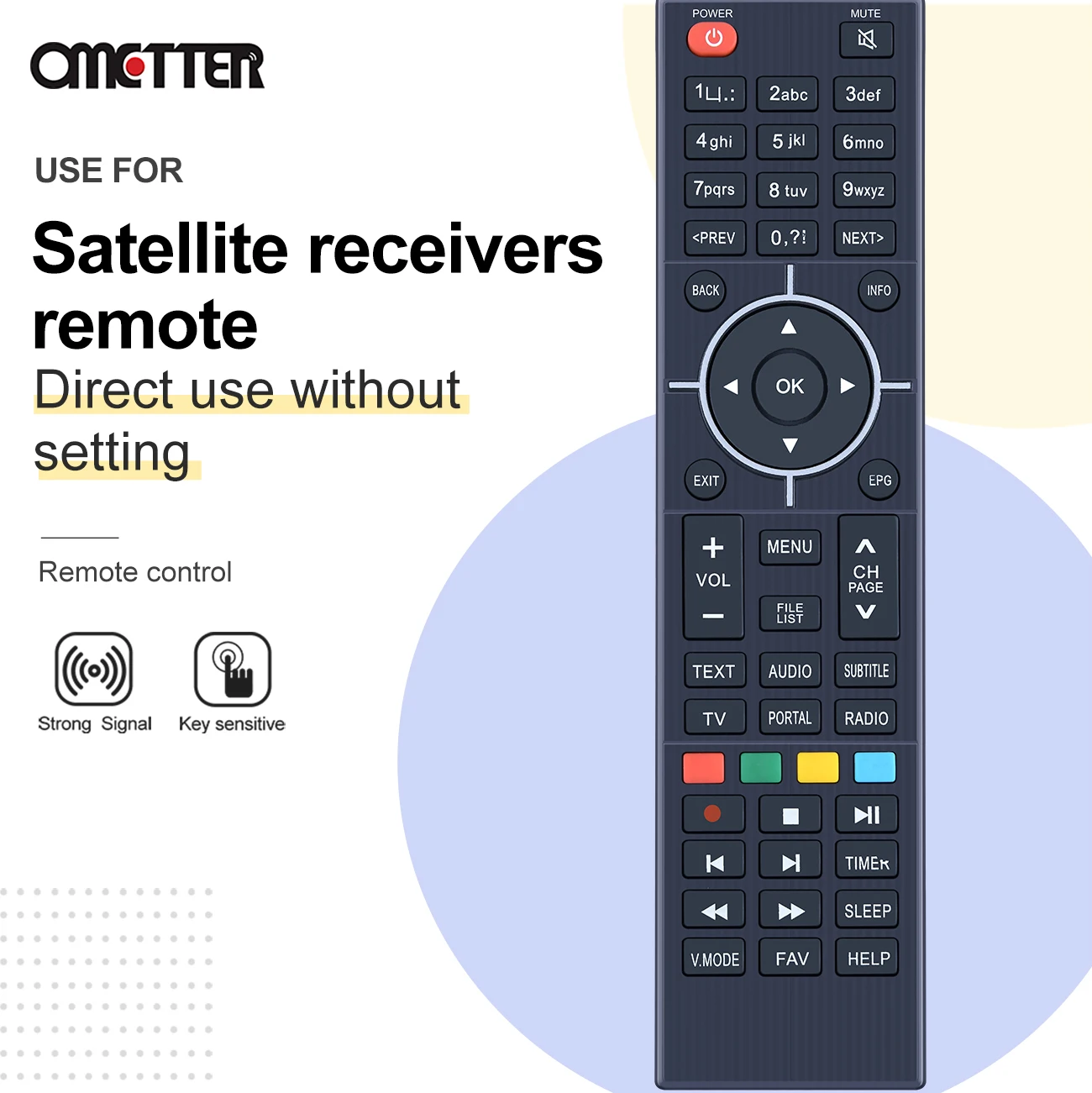 สำหรับ Zgemma รีโมทคอนโทรล Star HS H2S H2H H4 H5 H7 H7C H9 H52TC โดยตรงใช้ Controller