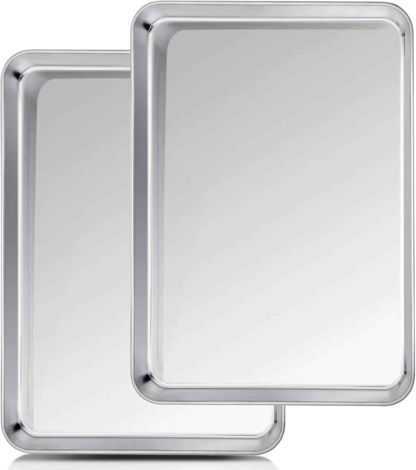 

Baking Sheet 20x14x1 Inch Cookie Sheet Half Sheet Baking Pans Stainless Steel Non Toxic Heavy Duty Thick Gauge Mirror Finish
