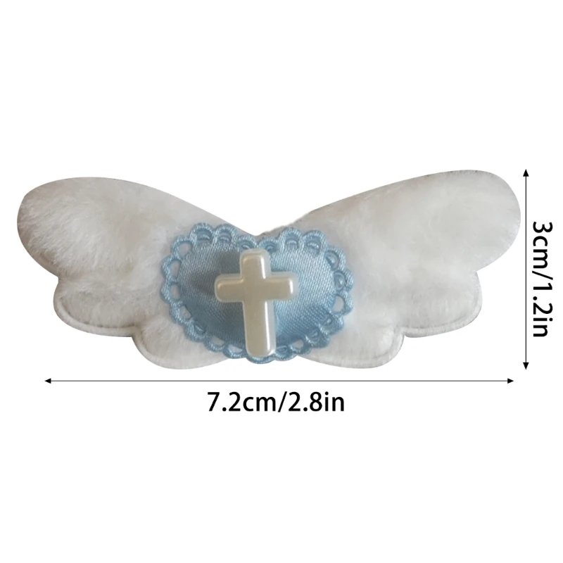 Gothic Heart Angel Wing Hair Clips Y2K Aesthetics Hairpins Barrettes Harajuku Hairgrips Fashion Hair Accessories