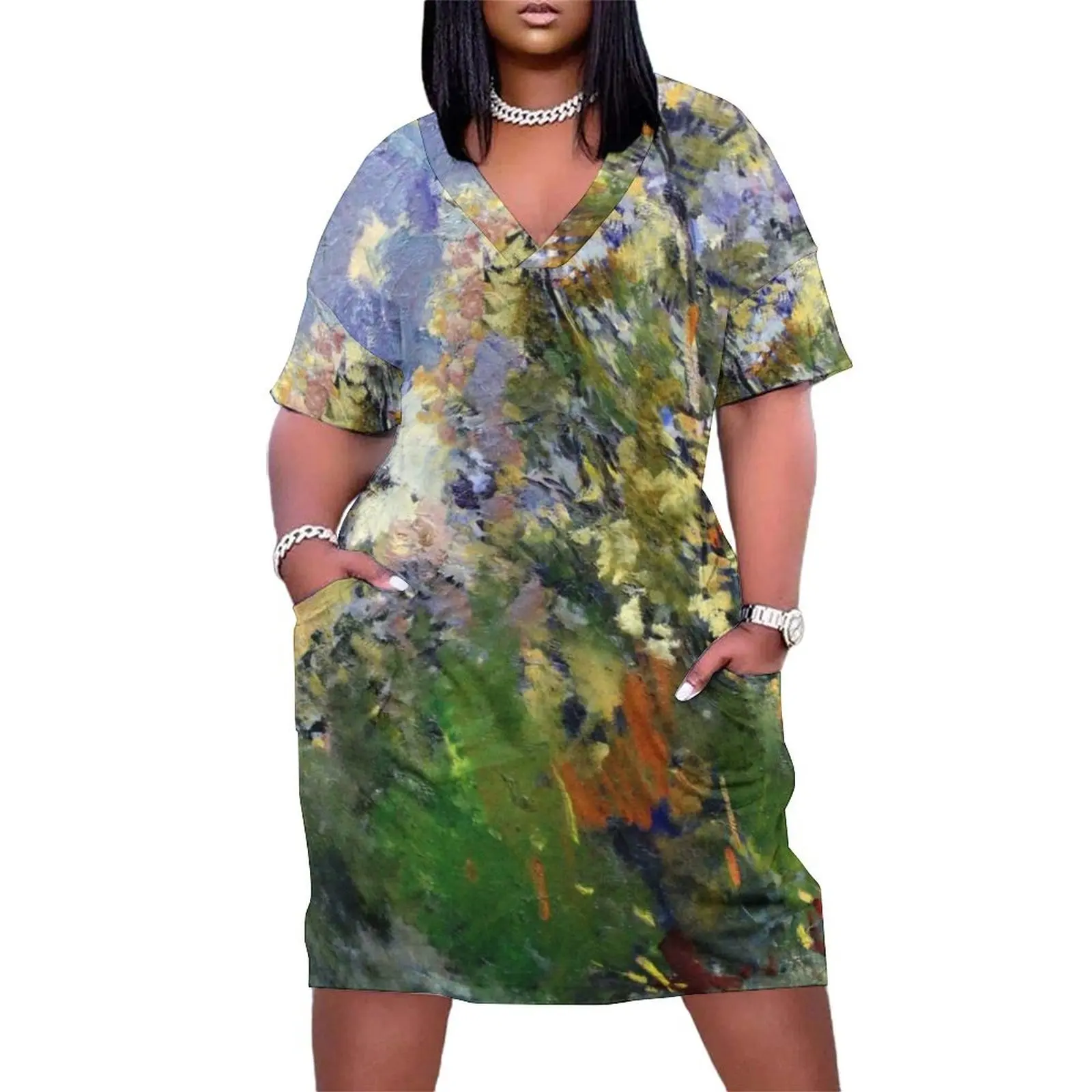 

Konstantin Korovin - Bushes Loose Pocket Dress summer dresses dresses for official occasions