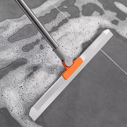 Multifunctional Silicone Rotary Retractable Floor Scraper Broom Kitchen Bathroom Glass Cleaning Cleaning Household Mop