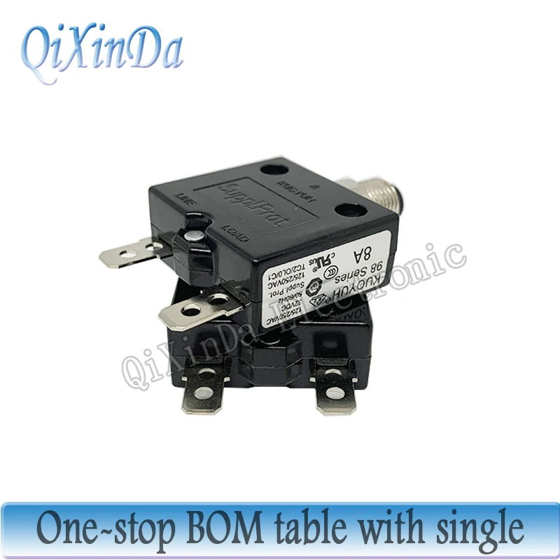 KUOYUH 98 series 3A 5A 6A 8A 10A 12A 15A 18A 20A 25A 30A 40A Manual Reset Thermal Overload protector switch Mini Circuit Breaker