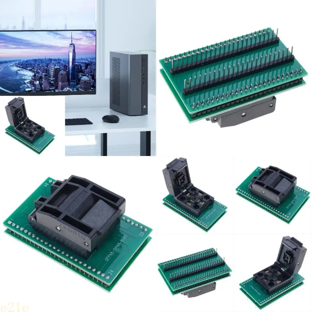 

E21E Professional QFP48 to DIP48 Adapter Socket for Chip Programming and Testing