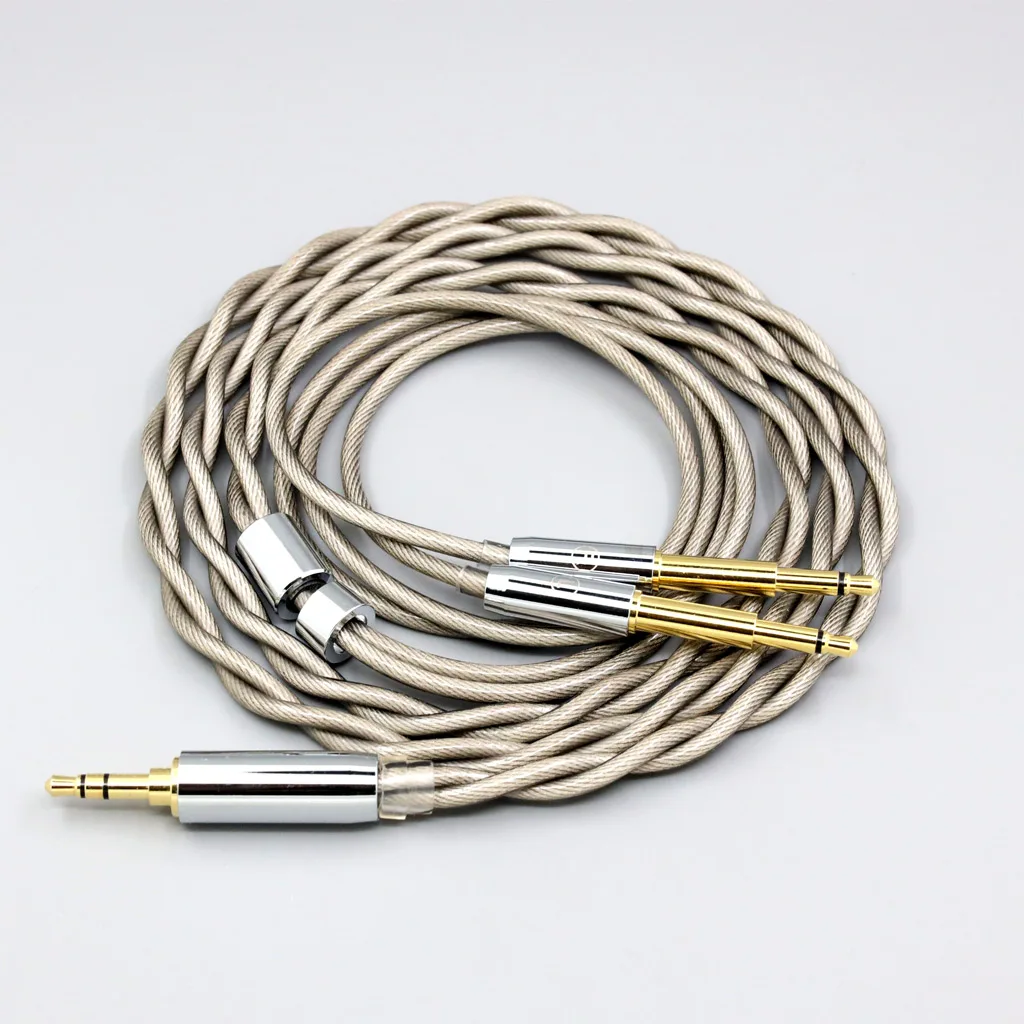 Type6 756 Core 7n Litz OCC ชุบเงินสำหรับหูฟัง Meze 99คลาสสิก NEO NOIR ชุดหูฟังหูฟัง LN007826