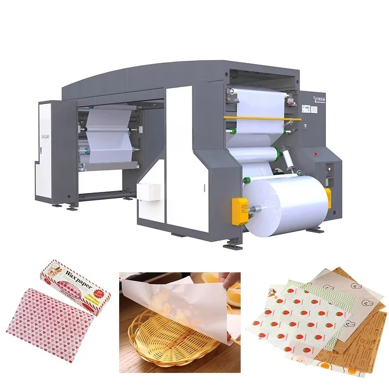 Electric melt wax coating laminating machine for custom greaseproof paper waxing paper machine