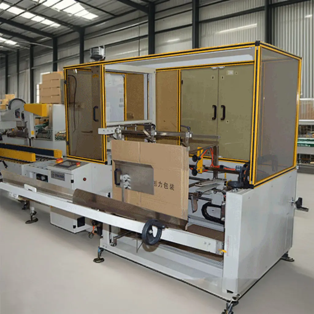 

Electric Open Close Folding Carton Box Erector Machine for Beverage Food Paper Plastic Bags Pouches Packaging