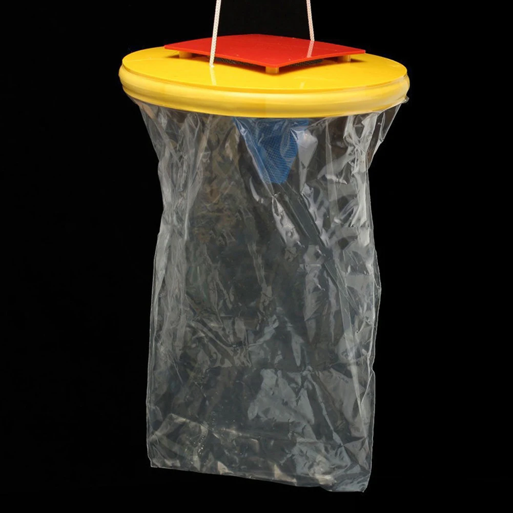 Disposable Flies Catching Bag Mosquito Trap Catcher Hanging Flies Catcher Non for Parks/Canteens/Restaurants/Farms Outdoor