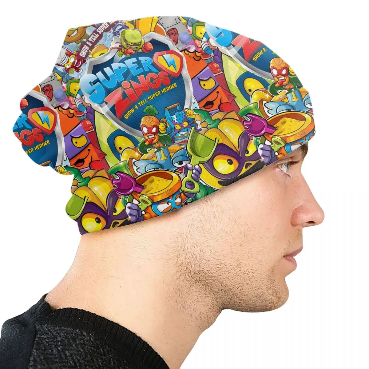 หมวกไหมพรมลายการ์ตูนสีสันสดใส สไตล์ย้อนยุค แฟชั่นสำหรับทุกเพศ ให้ความอบอุ่นในฤดูหนาว