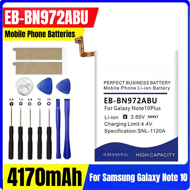 EB-BN972ABU 4170mAh بطاريات الهاتف المحمول لسامسونج غالاكسي نوت 10 + نوت 10Plus SM-N975F SM-N975DS + أدوات