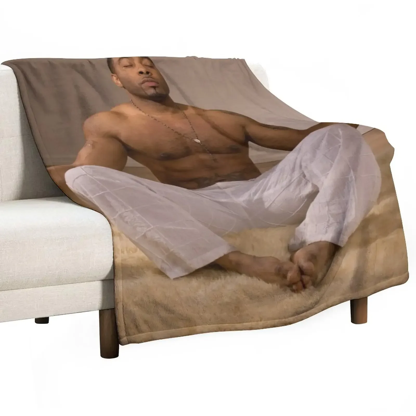 

Photos - Model 2 - Sexy afroamerican man 1 Design Throw Blanket Luxury Thicken Travel Designers Blankets