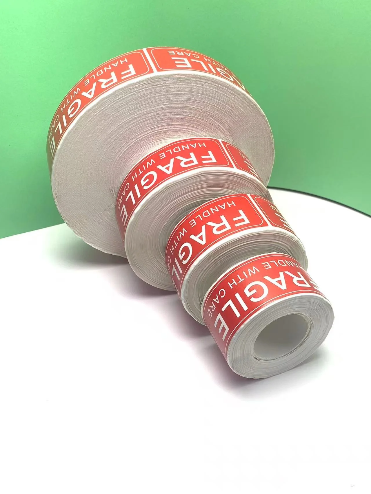 1000/500/150 ورقة/لفة ملصقات التسمية الهشة التعامل مع علامات التحذير الرعاية علامات الشحن الدقيقة ملصق #2