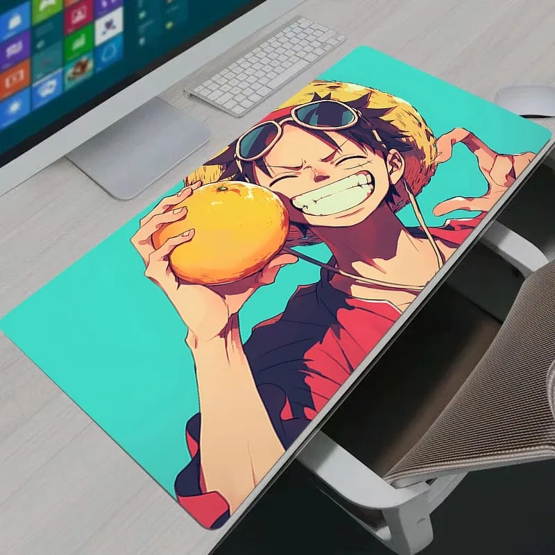 One Piece Ruffy Mauspad Gaming XL Home Neues HD PC Mousepad XXL Tastaturpad Rutschfester Büroteppich Laptop Großes Mäusepad