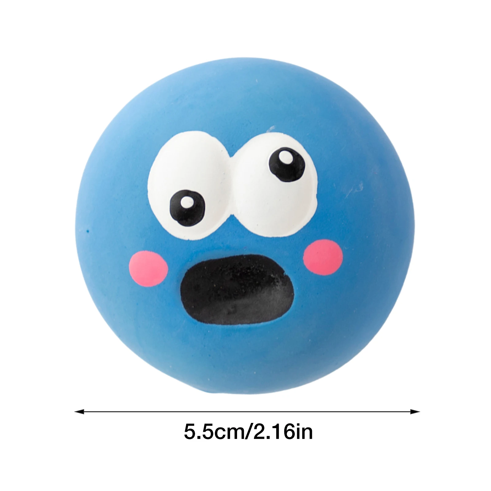 Big Eyes Bouncy Dog Balls Flat Funny Dog Toy Ball For Medium Dogs Pet Chew Balls Toy For Puppy And Small Dogs