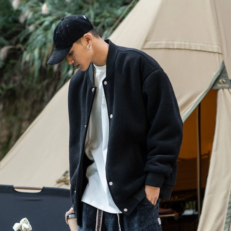 

Trendy Oversized Baseball Jacket 300LB Men's Spring 2025 Retro Pilot Coat Streetwear