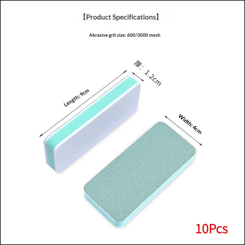 *10Pcs Dual-Sided Nail Buffing Blocks Professional Nail Care Multi-Functional