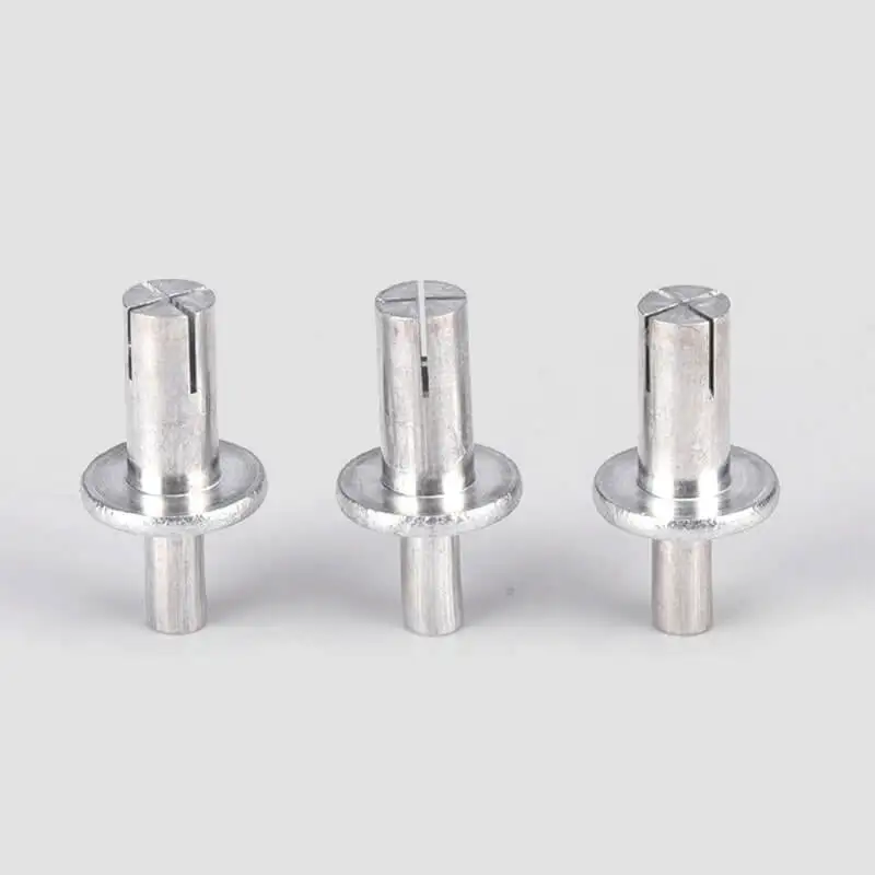 50pcs Hammer Drive Percussion expansion aluminum nail Head piercing rivet Gypsum Board Expansion Nails Hollow Wall Expansion