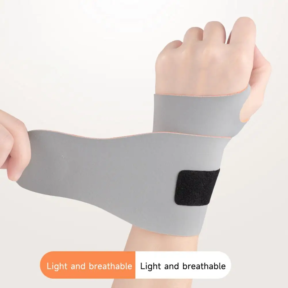 Sports Wristband Injury Wrist Brace Ultra-thin Breathable Wrist Thumb Support Sleeve with Fastener Tape for Injury Splint Soft