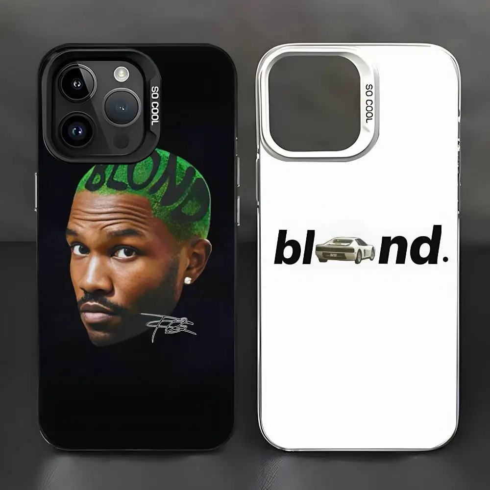 حافظة هاتف تايلر ذا كريتور فرانك أوشن شقراء IMD تصميم اللون فضي لهاتف آيفون 17 16 15 14 13 12 11 Air Pro Max Plus #2