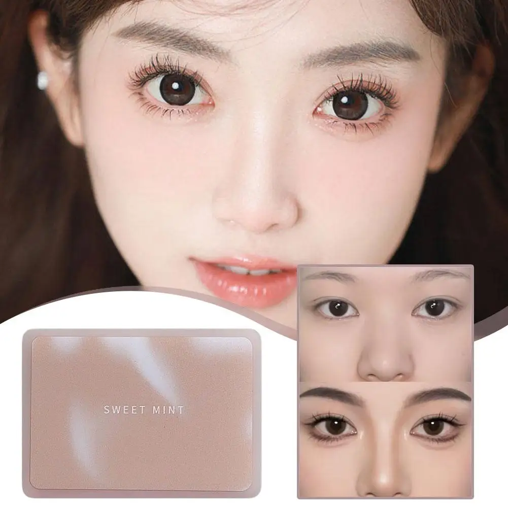 Two-color Bronzer Matte Highlighter Contour Palette Powder Shadow Contour Gloss Nose Makeup Brighten High Face Waterproof Q9y9