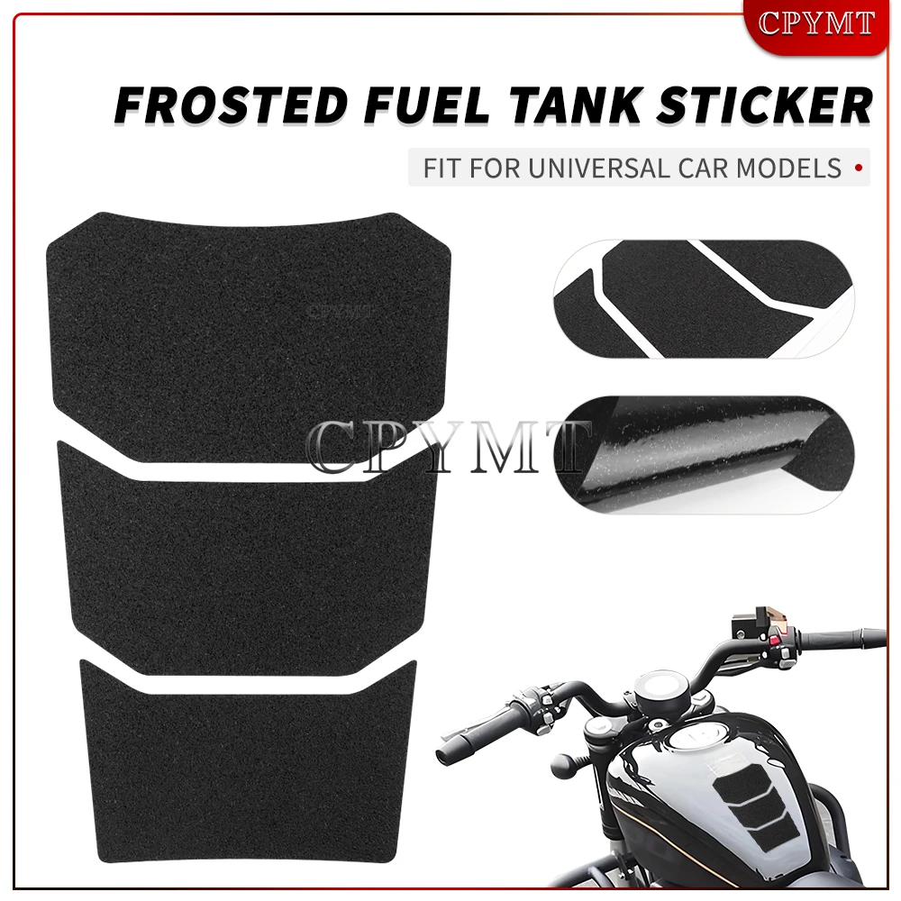 

Universal Motorcycle Anti slip Tank Pads Sticker Frosted Black Fuel Tank Protector Decals fit For Kawasaki Suzuki Yamaha Honda