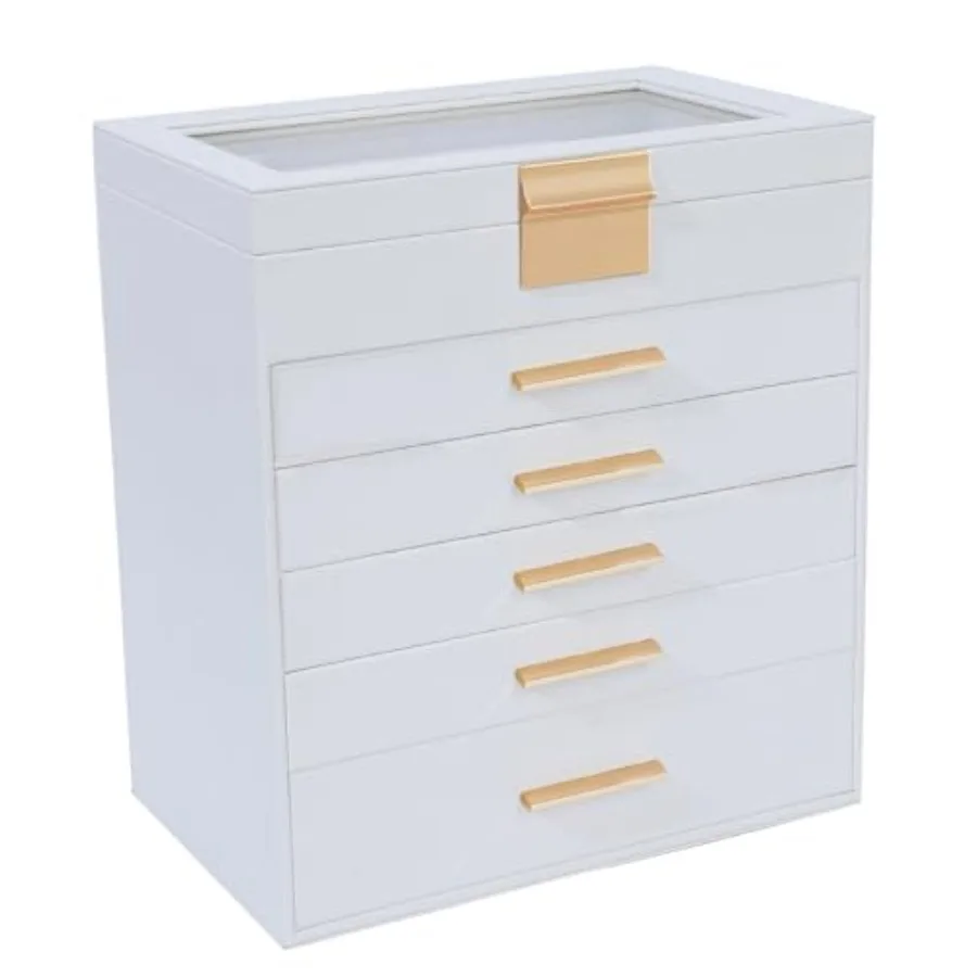 

Jewelry Boxes for Women Large Jewelry Box for Necklace Bracelet Earrings Rings Storage Jewelry holder Organizer for Girls Gift