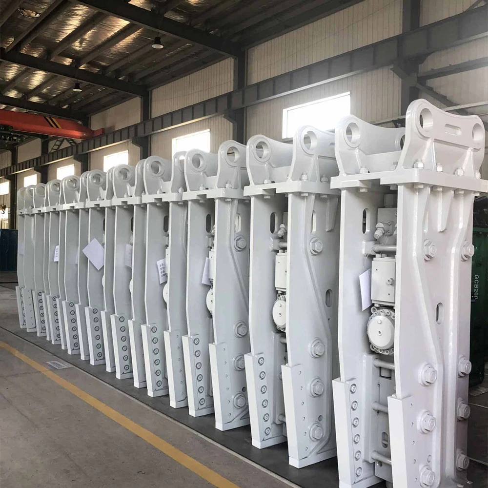 Martillo rompedor hidráulico de excavadora, rompedor de roca HB30G para trabajos de maquinaria de construcción