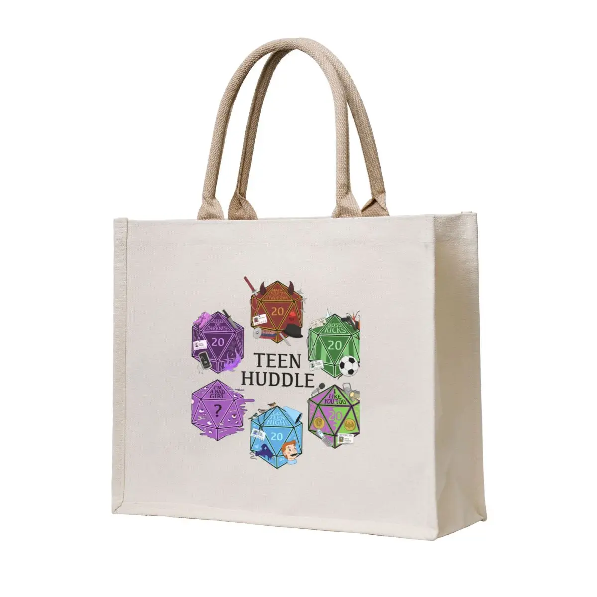 

Dndads Season 2 Dice Set (+NPCs) Tote Bag Lady bags university shopper bag Big bag women Women's tote