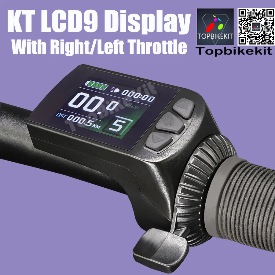 Ebike KT LCD9 Meter Display with Julet WP/SM Plug LED890 LED900S KT LCD3/4/5/8/9/10H/11 LCD Display for KT Controller