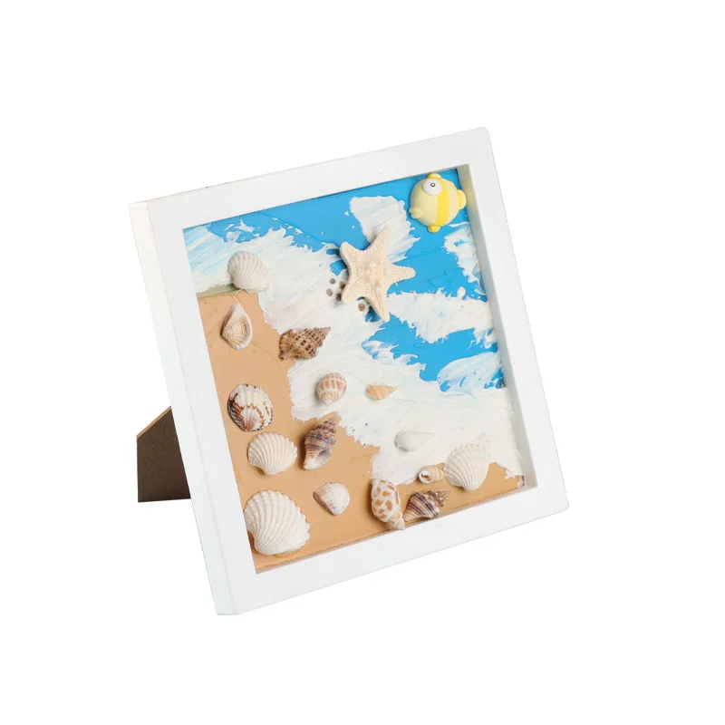 Grensoverschrijdende DIY Decoden Cream Craft Kit voor kinderen | 3D dimensionale textuur scèneschilderij | Veilig, niet-giftig educatief fotolijstspeelgoed