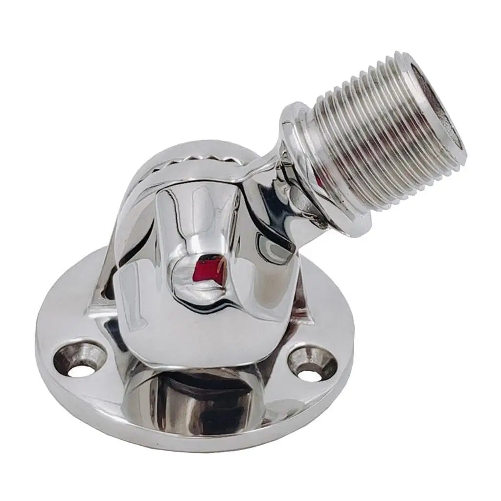 Stainless Steel Boat Swivel Base Antenna Mount 1
