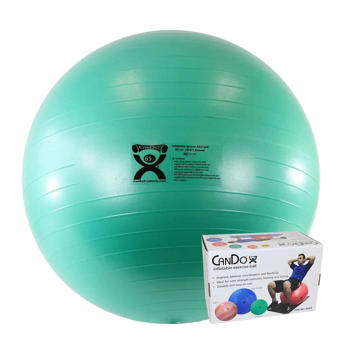 

ABS inflatable ball, green,