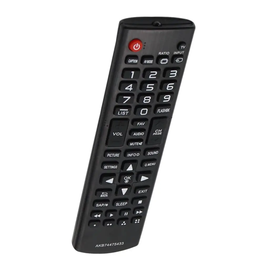 Controle Remoto para TV AKB74475433 para TV LCD Smart, Controle Remoto Infravermelho Universal AKB74475433 32LB5600