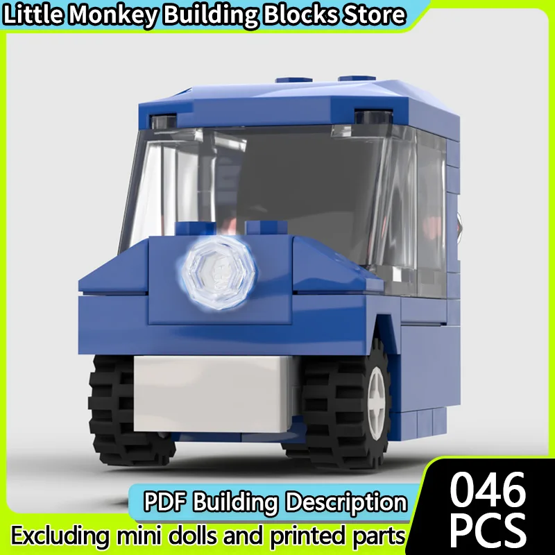 

City Car Model MOC Building Bricks P50 Three Wheeled Micro Car Modular Technology Children Holiday Gifts Assemble Toys Suit