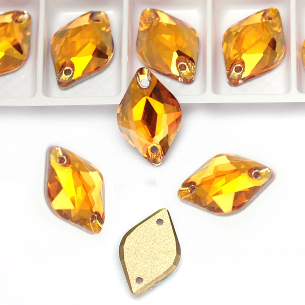 PUBRILEX Value Pack SunShine Aufnähbare Strasssteine Flache Rückseite Abgeschrägte Kristalle für Kleidungsstücke, Schmuck und Kleiderdekorationen – Detail 6