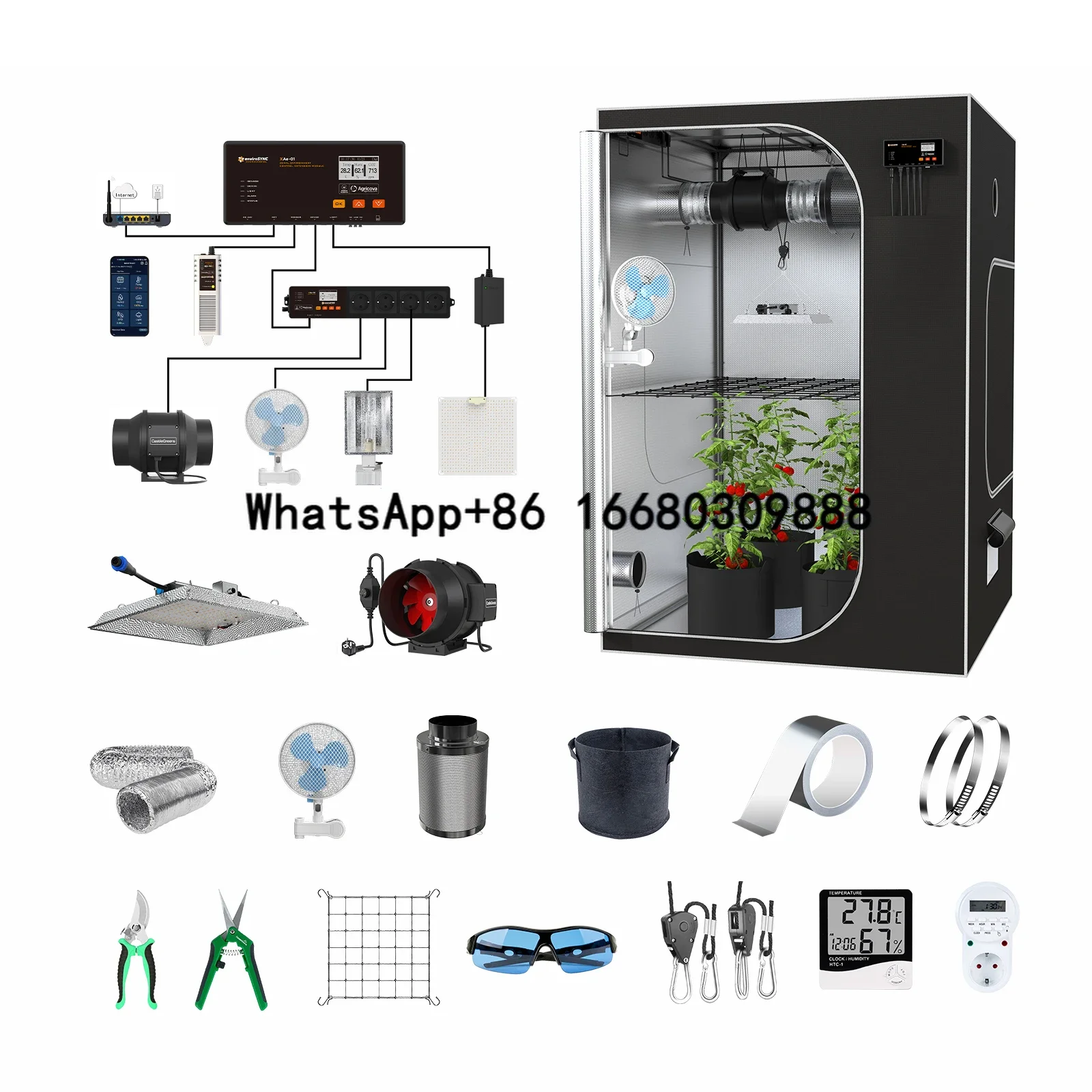 Высокое качество, профессиональная оптовая продажа, гидропонный умный гриб 120x120x200 см, комплект палатки для выращивания растений Высокое качество, профессиональная оптовая продажа, гидропонный умный гриб 120x120x200 см, комплект палатки для выращивания растений