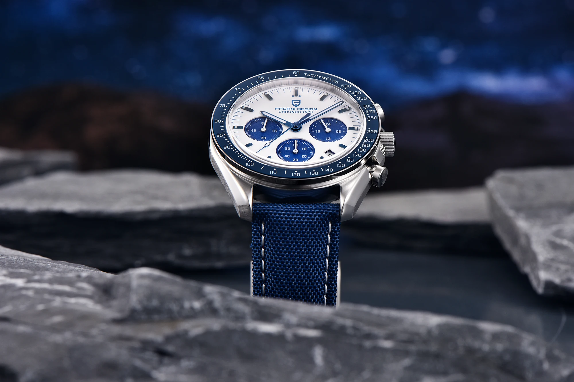 PAGANI DESIGN 2026 Moon Watch For Men Top Brand Luxury Quartz Mens Watches Chronograph Luminous Sapphire Mirror Waterproof Clock
