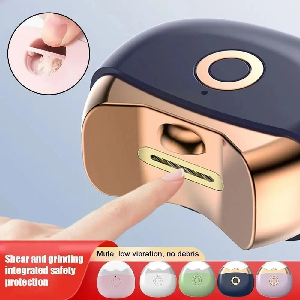 

Portable Electric Nail Trimmer Low Noise USB-C Rechargeable Electric Nail Clippers with LED Light Automatic Nail Clipper