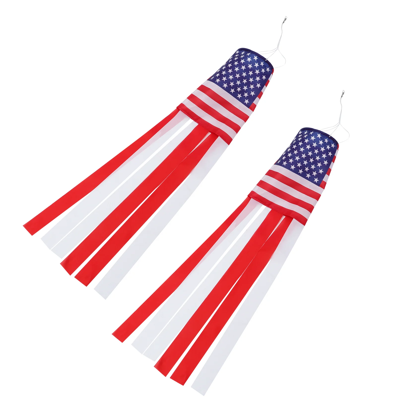 

American Flag Hair Dryer USA Patriotic Decor Hanging Flags Festival Wind Direction Creative Windsock Party Outdoor