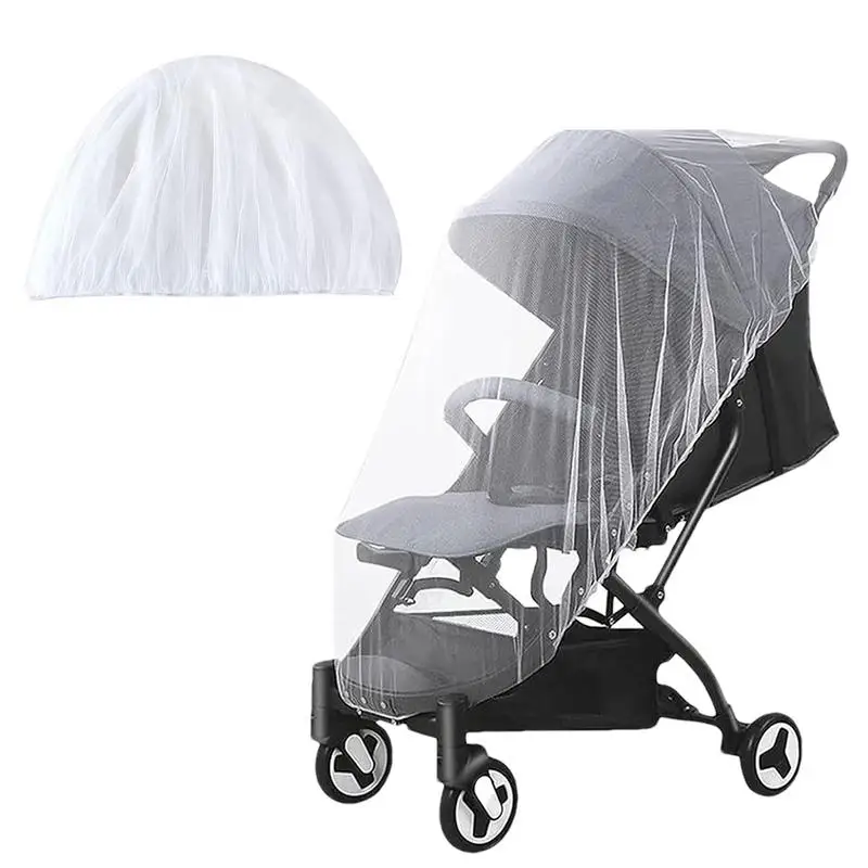 

Crib Gnat Net Breathable Bassinet Cover Baby Stroller Net Multipurpose Stroller Gnat Netting Baby Stroller Netting for Strollers