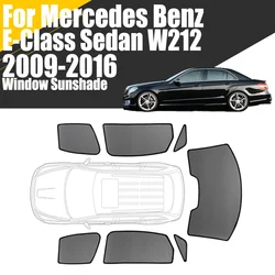 Custom Magnetic Car Window Sunshade For Mercedes Benz E Class Sedan W212 2009-2016 Curtain Front Windshield Mesh Frame Curtain